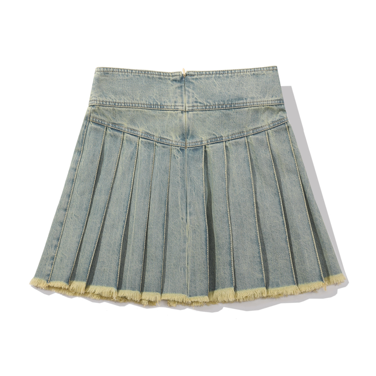 ROMANTIC CROWN★Women★ BUCKLE DENIM PLEATS SKIRT_2色 ROMANTIC CROWN☆Women☆ BUCKLE DENIM PLEATS SKIRT_2色