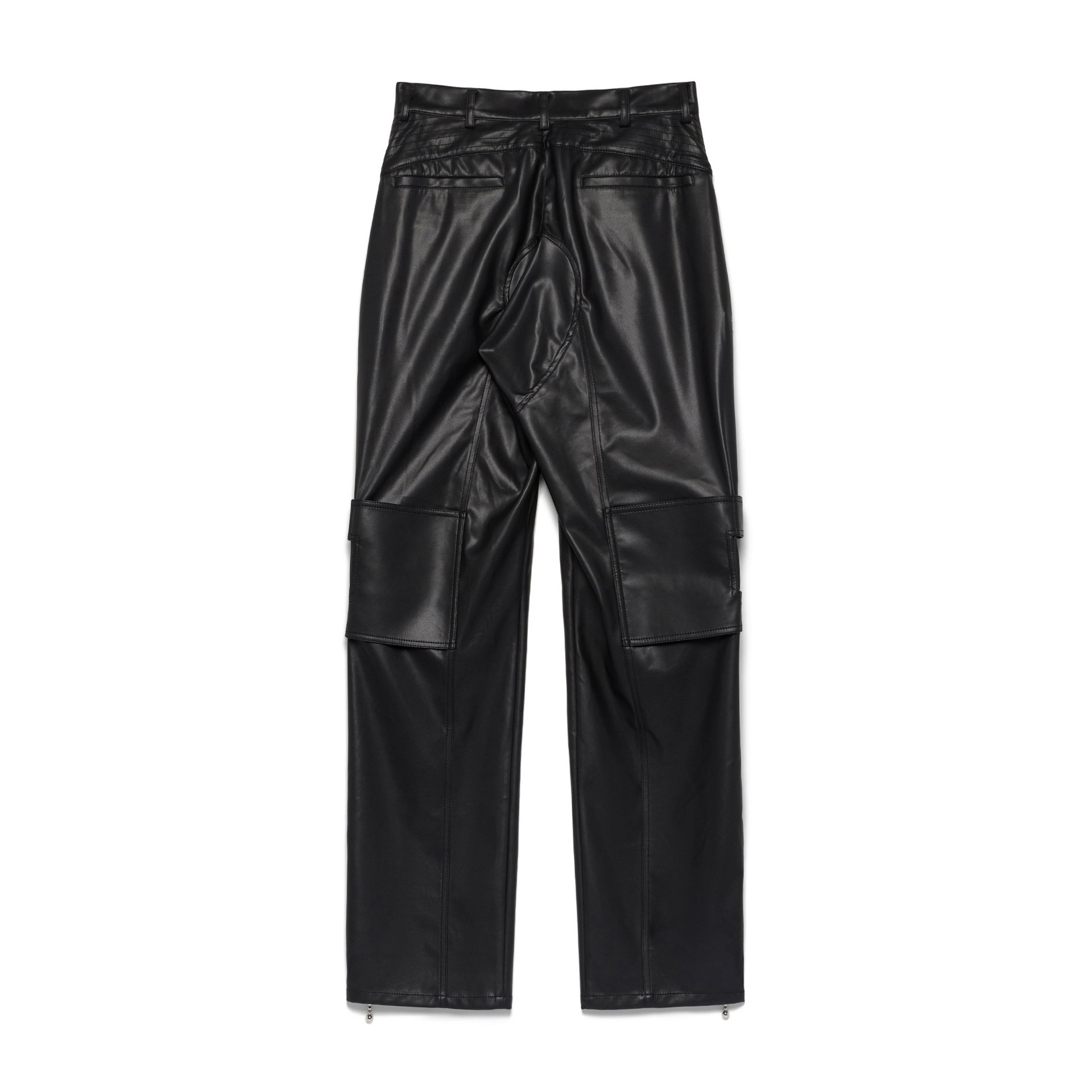 Knee Harness Vegan Leather Pants
