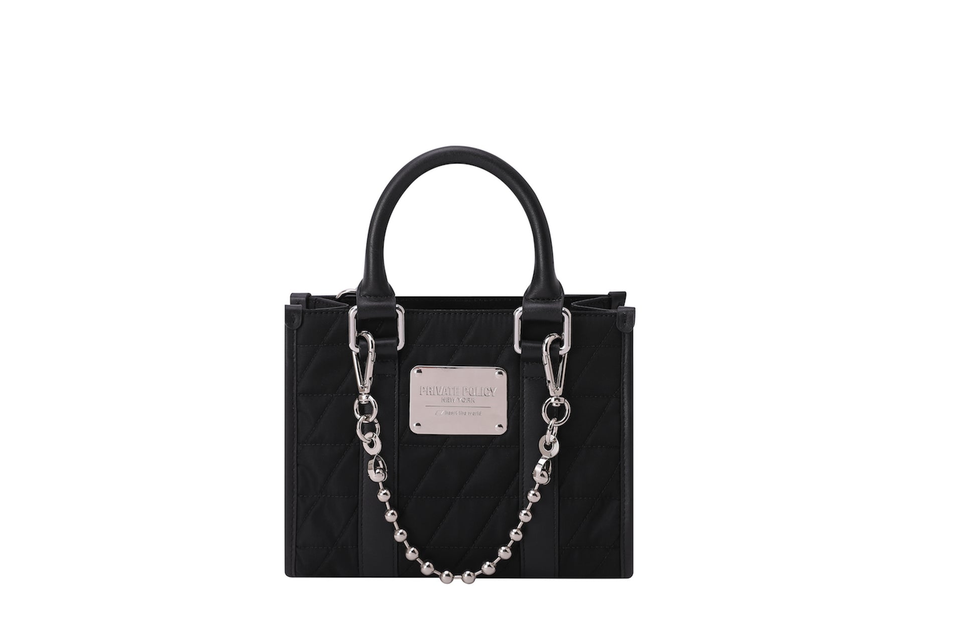 Mini PXL Nylon Tote Bag - Black