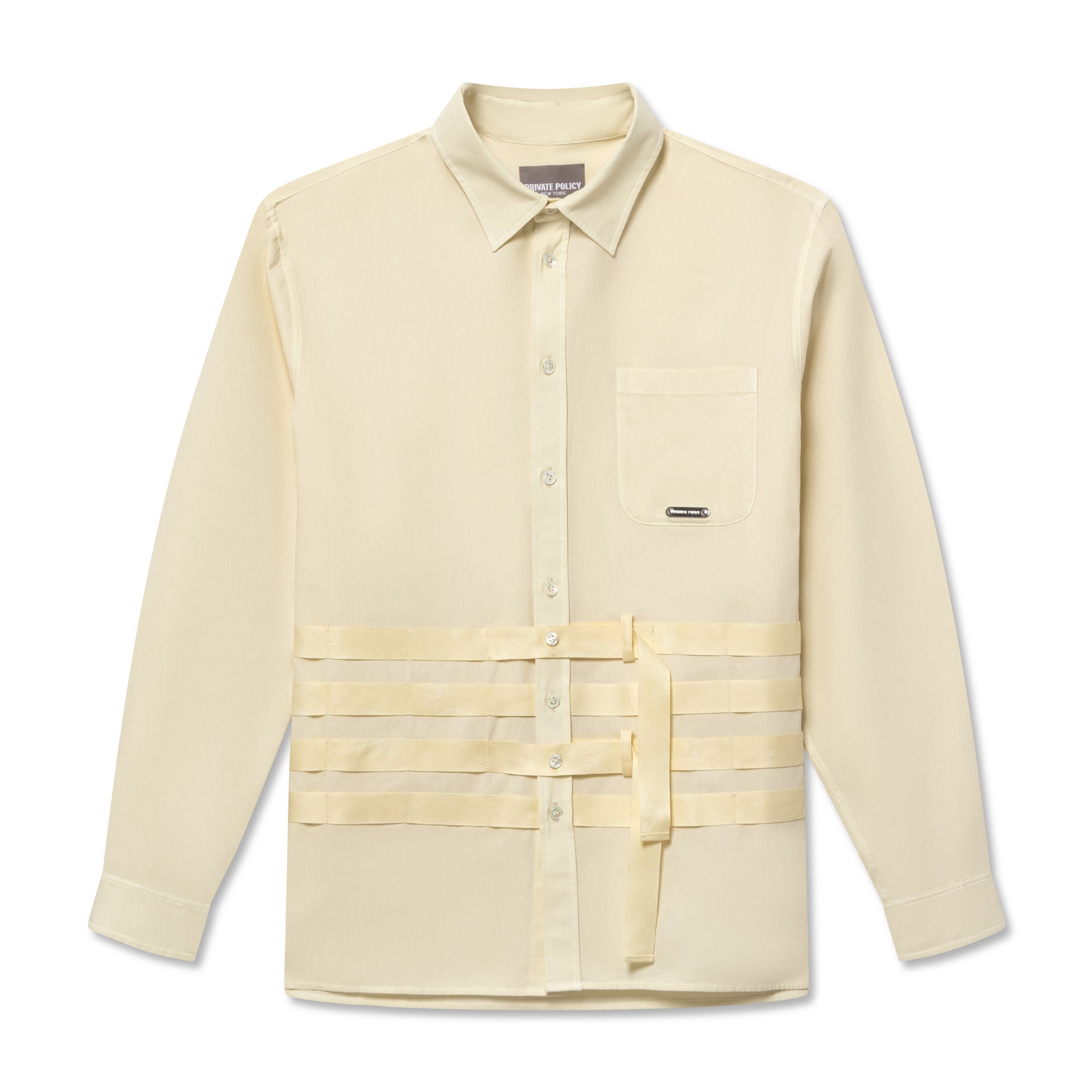 Cross Straps Shirt - Beige