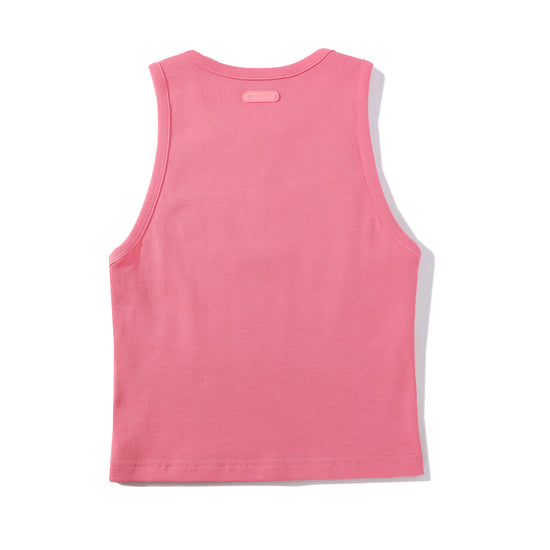Coral Sequin Tank Top - Hot Pink