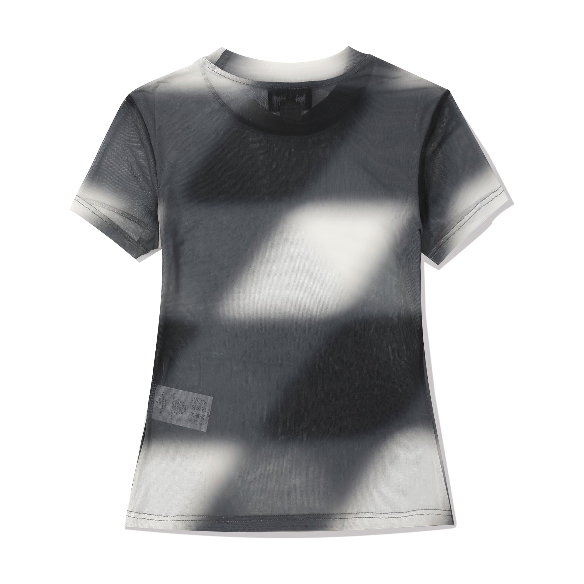 Checker Mesh Baby Tee - Black