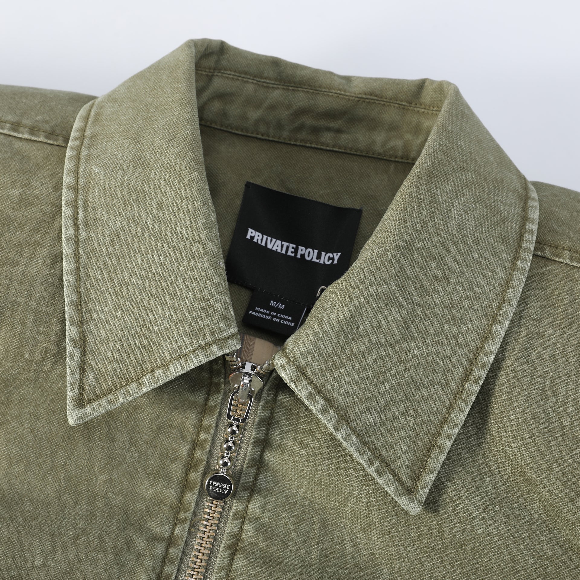 CROPPED POWER SHOULDER WORKWEAR JACKET