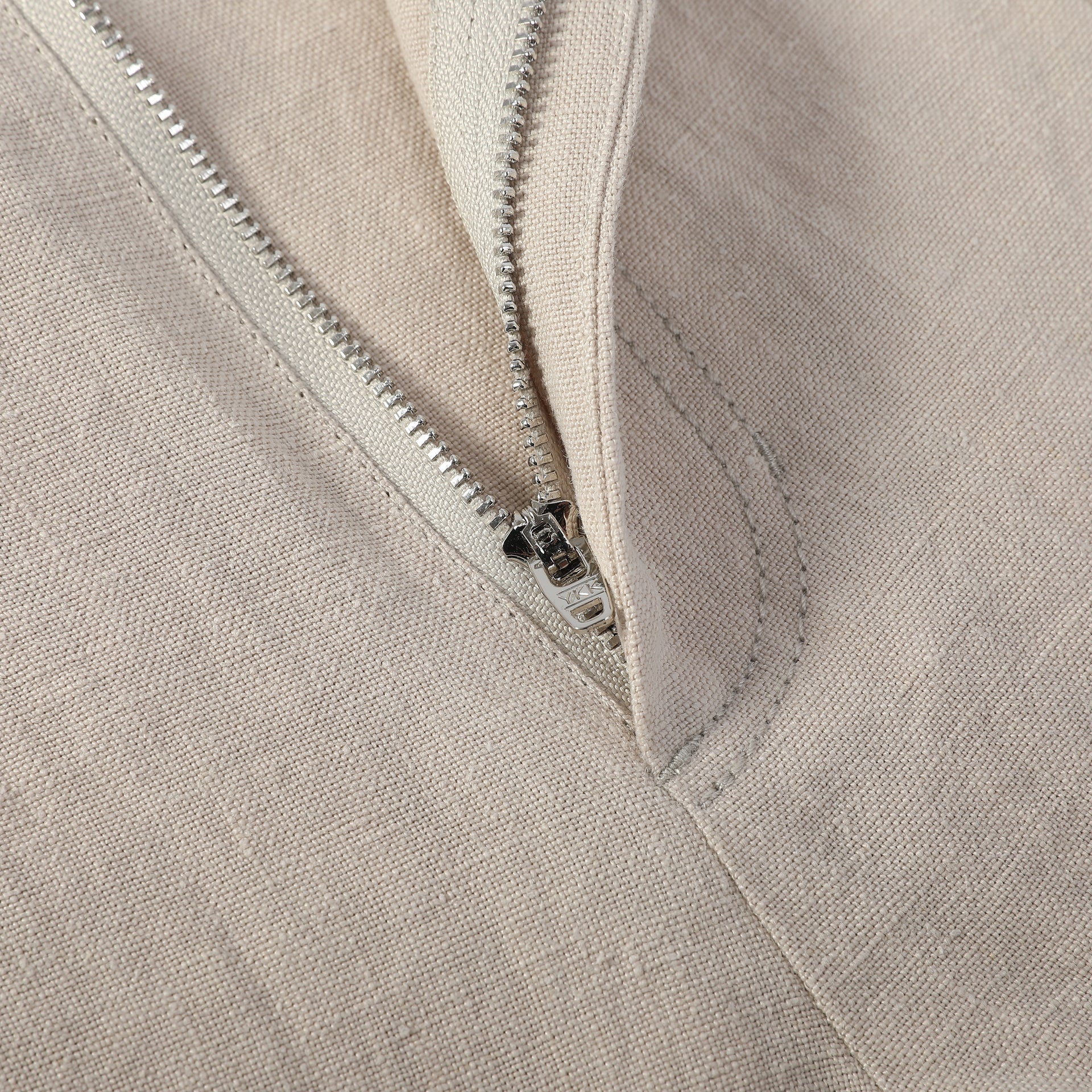 RUCHED POCKET CROPPED SUMMER SUIT TROUSERS