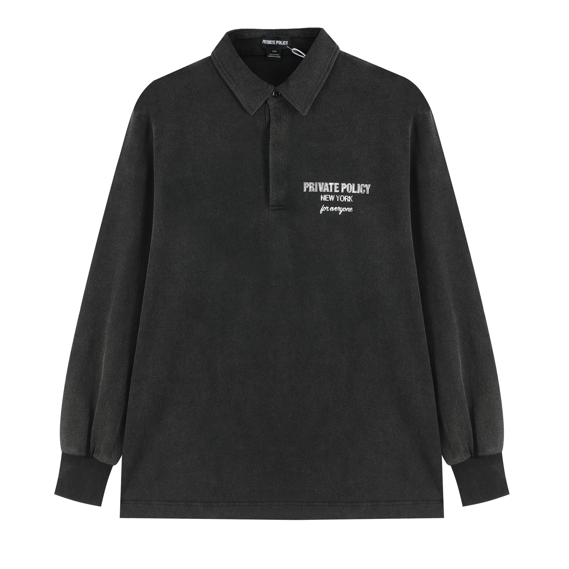 LONG SLEEVE WASHED POLO