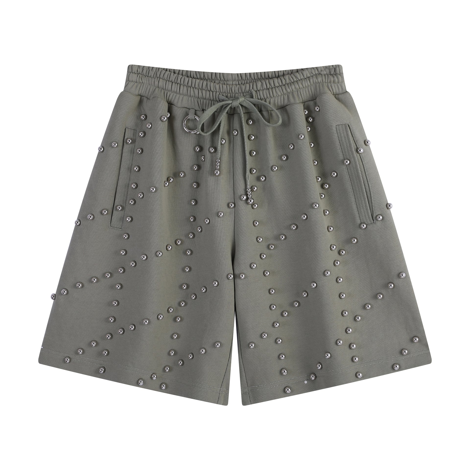 PXL Studs French Terry Shorts - Sage