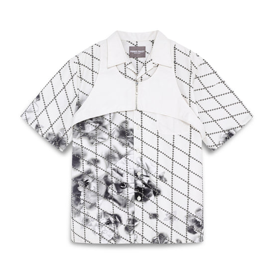 Harness Short Sleeve Shirt - Flower Chain Print