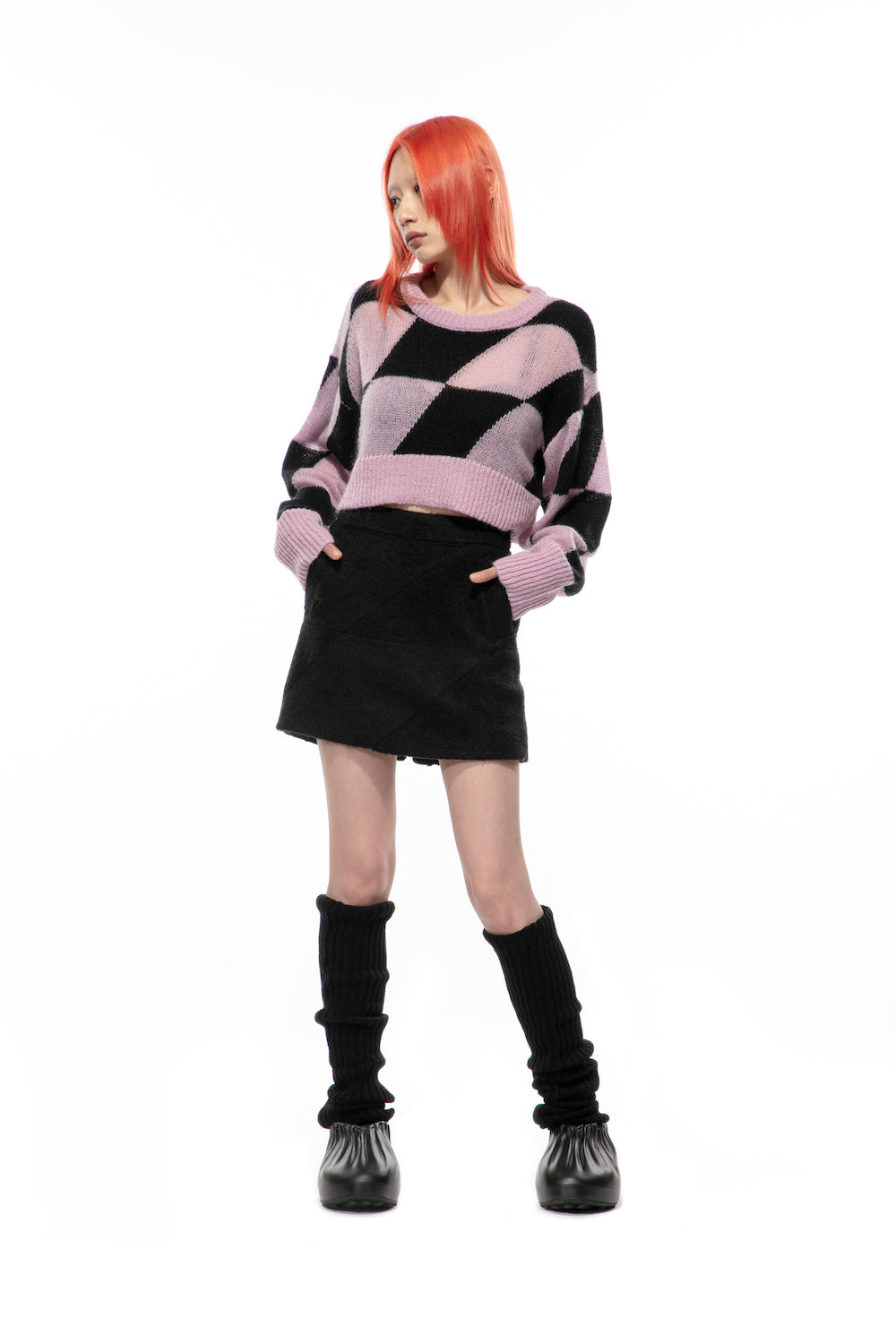 PXL Mohair Cropped Sweater