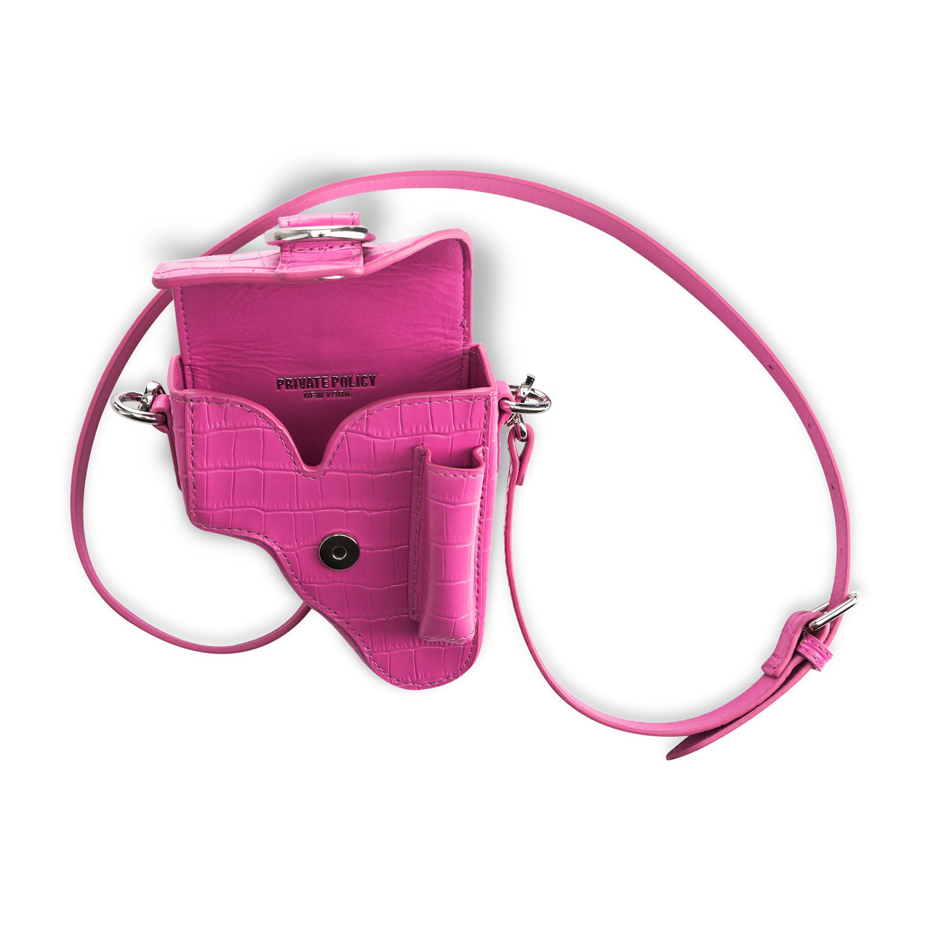 Pink Leather Multi Purpose Mini Bag