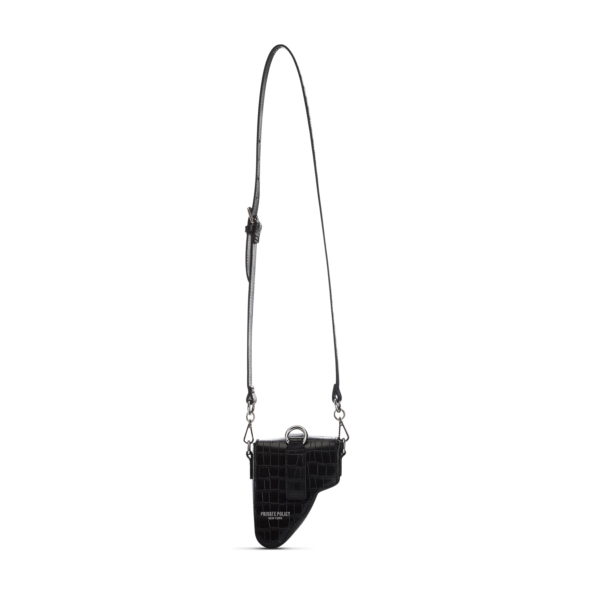Black Leather Multi Purpose Mini Bag