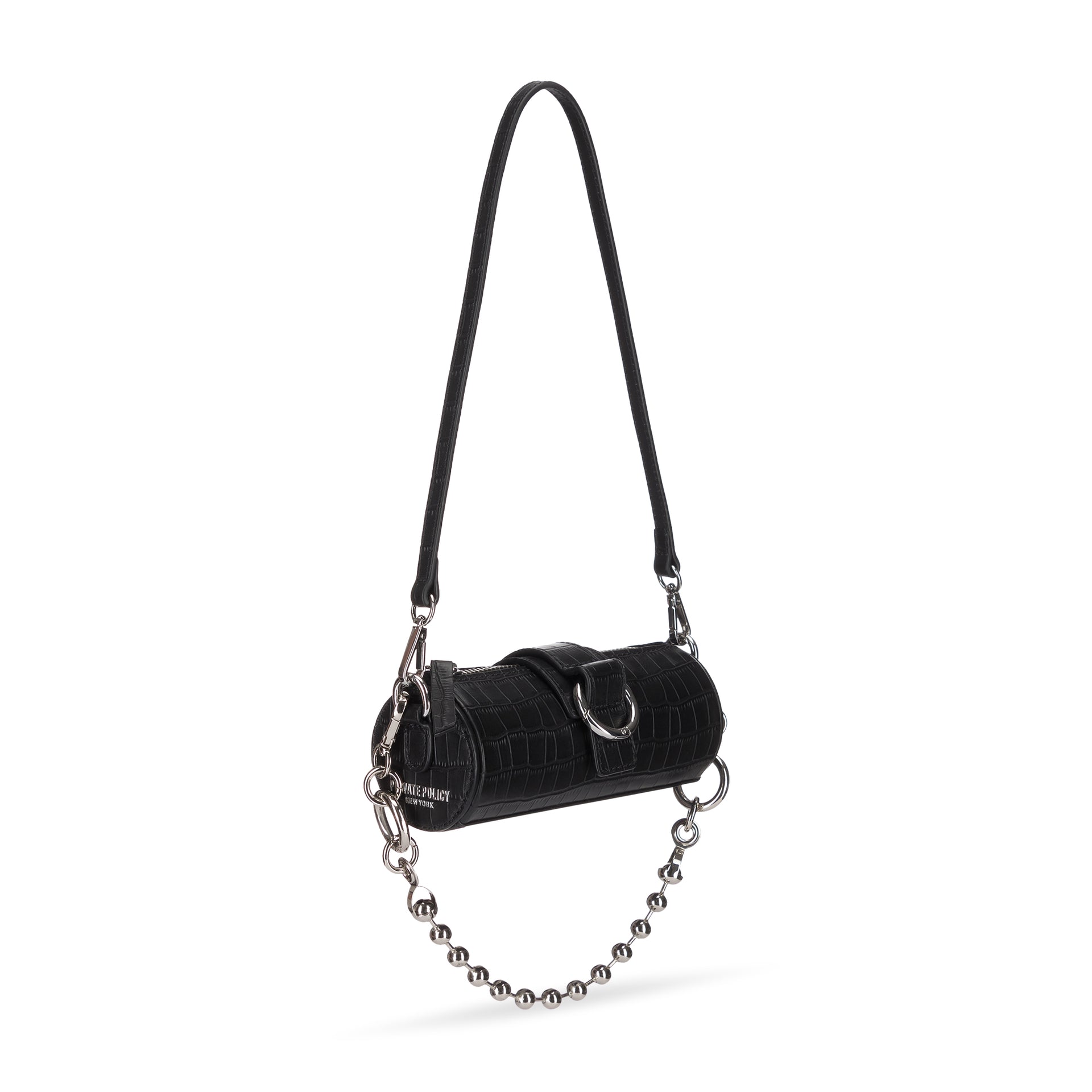 Mini Barrel Bag - Black - PRIVATE POLICY