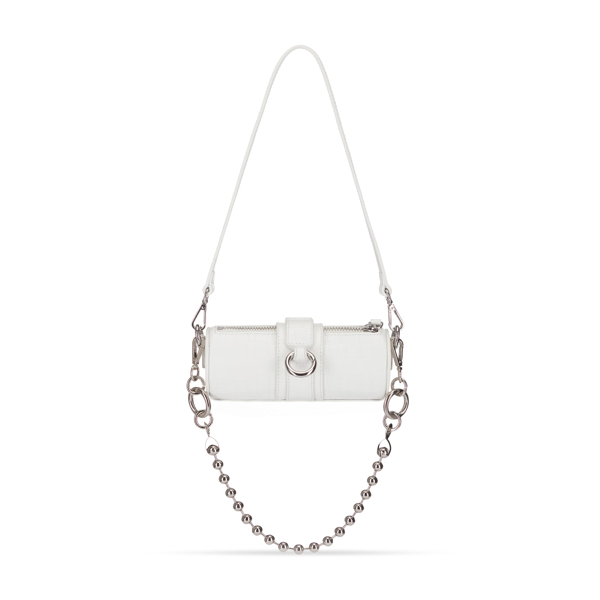 CHANEL Side Note Flap Quilted Leather Crossbody Bag Off White