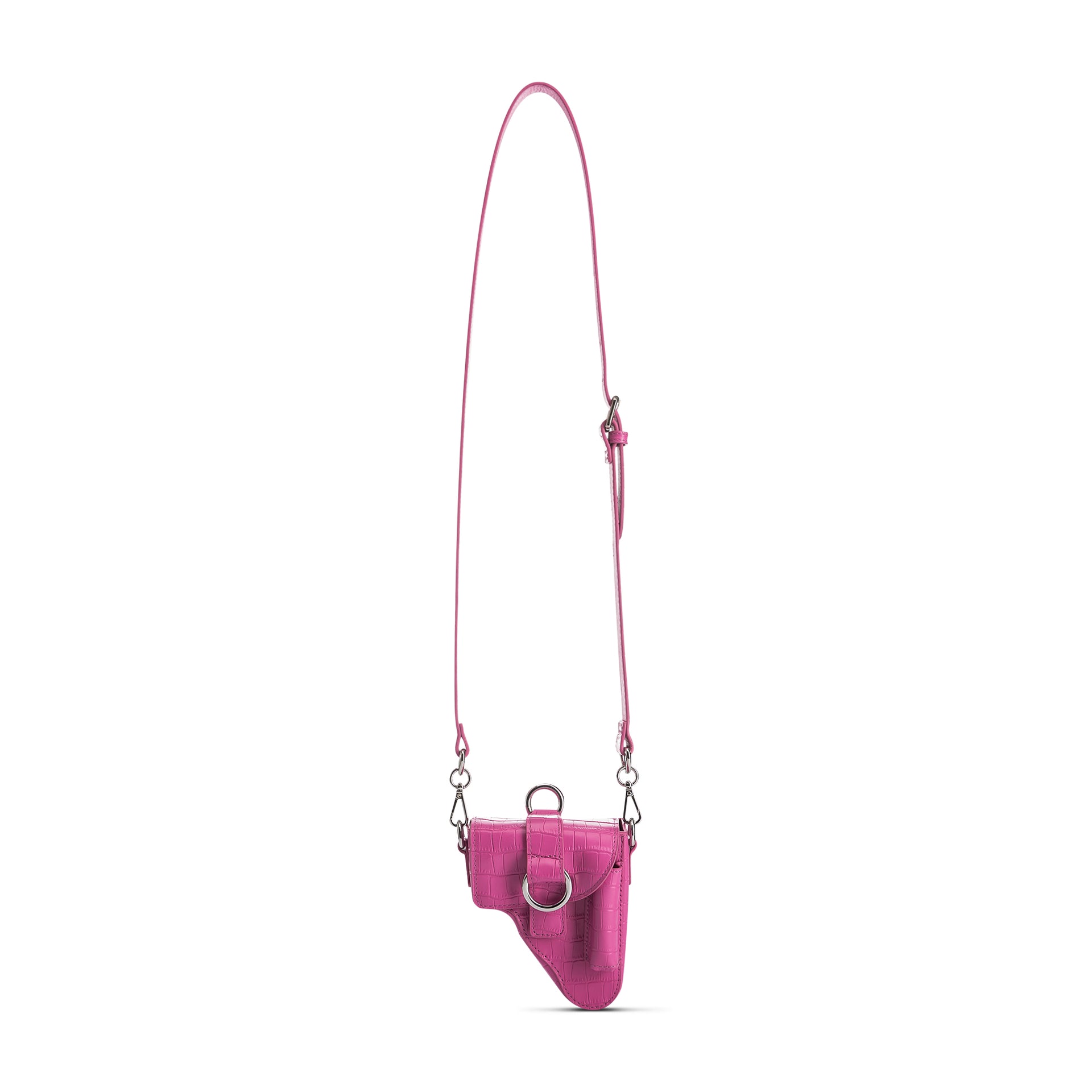 Pink Leather Multi Purpose Mini Bag